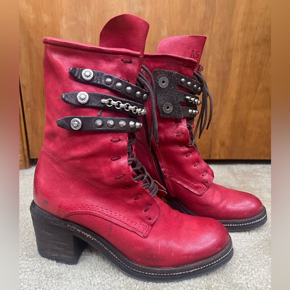 A.S.98 Red Moto boots. EU37 US7